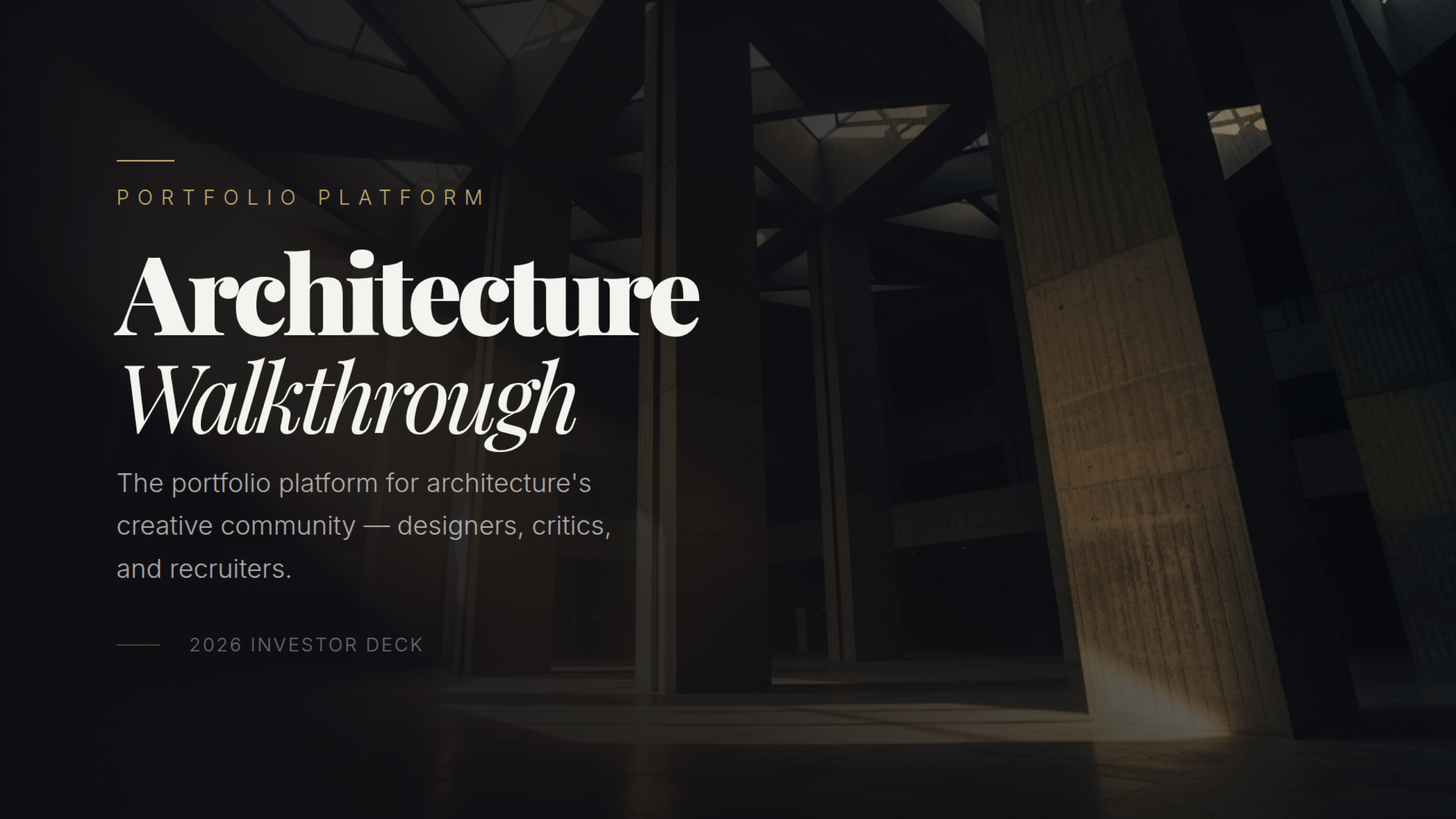 Architecture Walkthrough